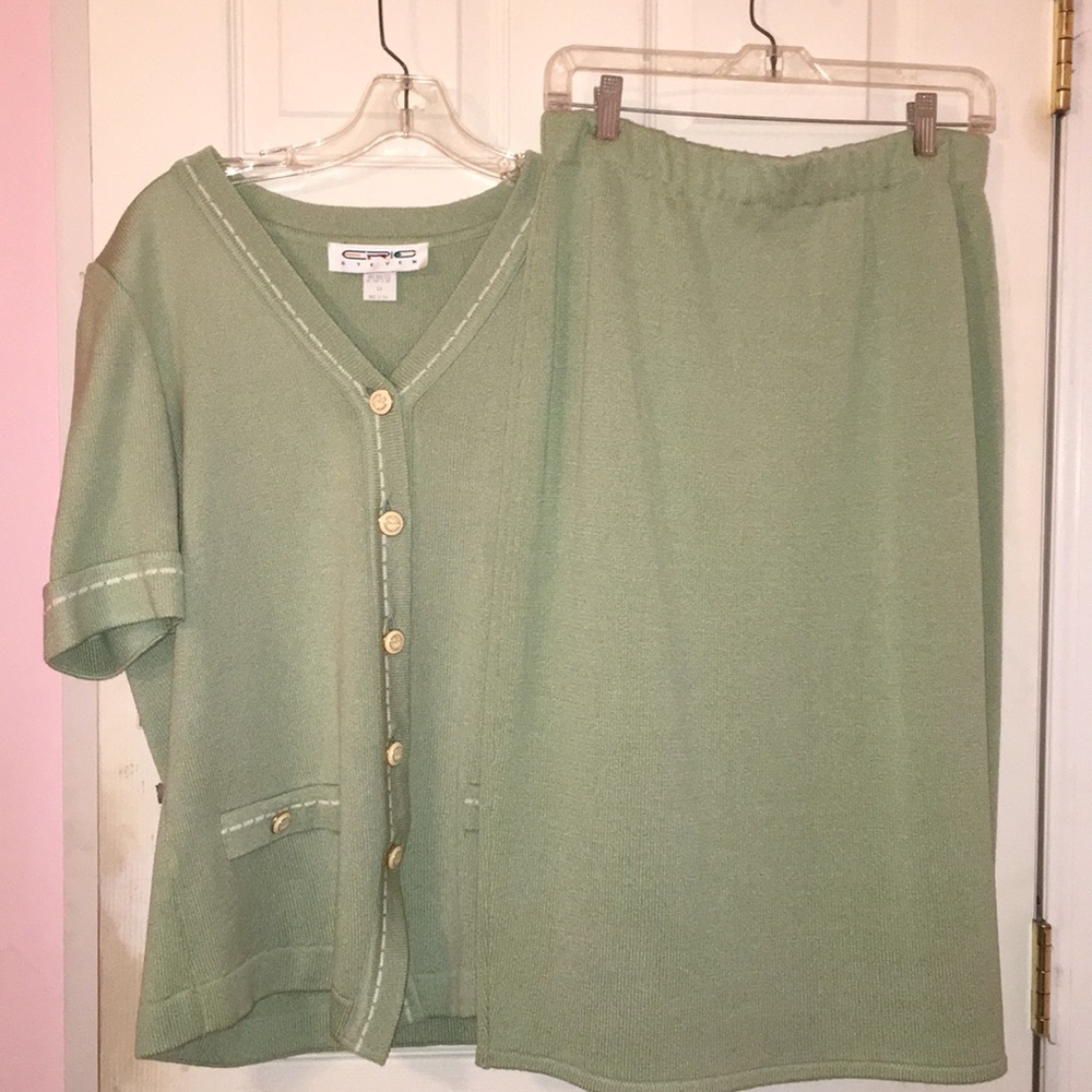 Vintage Epic Steven Career Skirt Suit Size 12